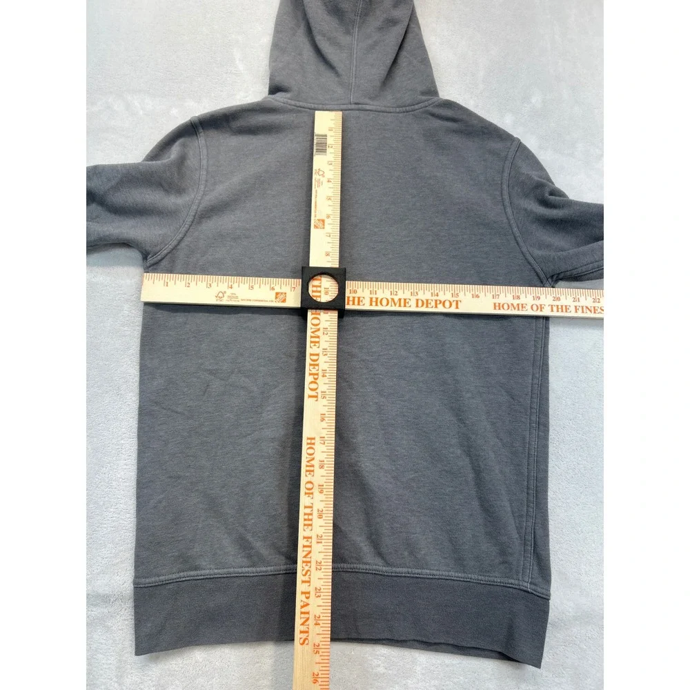 The North Face Hoodie Mens Small Grey Pullover Graphic Black‎ Logo